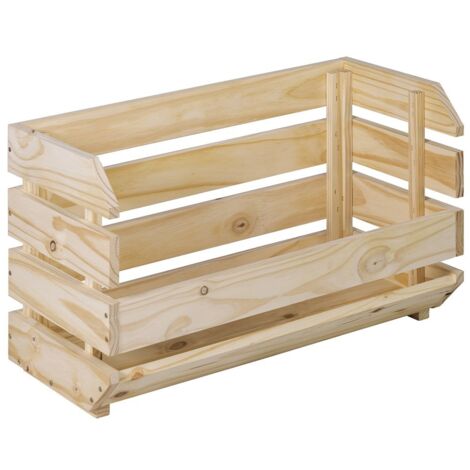 Stabile Stapelbox aus massivem Kiefernholz 353x60x285cm - Astigarraga EVCAPI.99