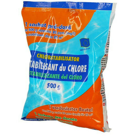 Stabilisant chlore MAREVA poudre écodose pour piscine - 500g - 020019U
