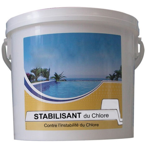 Stabilisant du chlore granulé 4.5kg – Réduit la consommation de chlore non stabilisé – Pour piscine – CHLORESTAB – NMP