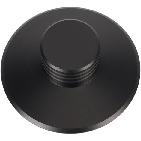 Stabilisateur Anti-Vibration Noir pour Platine Vinyle - Dispositif de Poids en Alliage d'Aluminium pour Disques LP