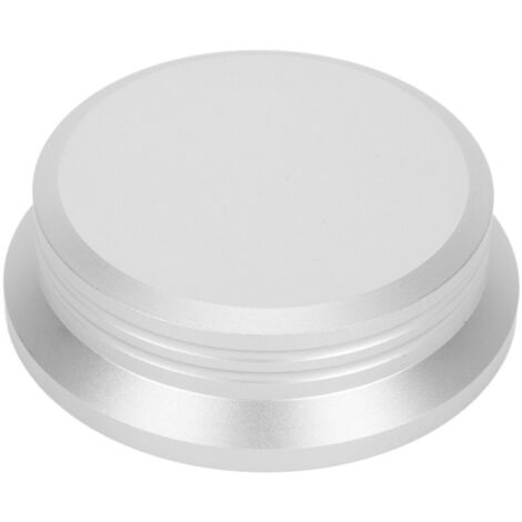 Stabilisateur de Disque HiFi en Alliage d'Aluminium pour Platine Vinyle - Pince de Serrage Universelle Argentée