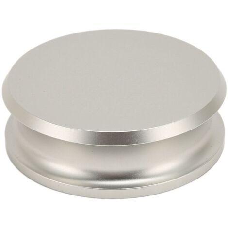 Stabilisateur de Disque Professionnel HiFi en Alliage d'Aluminium pour Platine Vinyle, Poids de Serrage Argenté