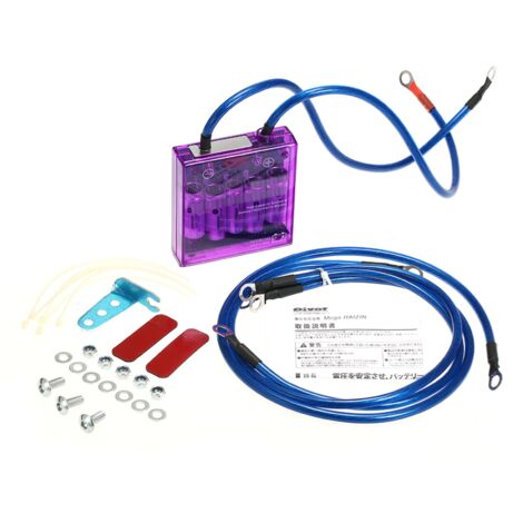 Stabilisateur de tension numérique de voiture, redresseur de régulateur électrique universel 12V avec câbles de terre et Kit de matériel de montage