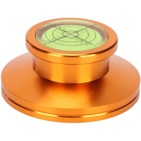 Stabilisateur Platine Vinyl Alliage d'Aluminium - Poids pour Disques LP, Anti-Vibration, Couleur Or Luxe