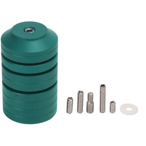 Stabilisator-Set für Compound- und Recurvebögen, abnehmbares Gegengewicht aus Aluminiumlegierung, grüne Farbe.