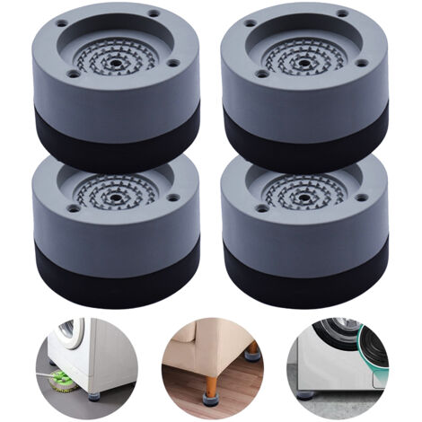 [Stabilisierungspad für Waschmaschine] + [Set mit 4 Pads] + [Antivibrations- und Antirutschregler] + [Geräuschreduzierung/Bodenschutz]