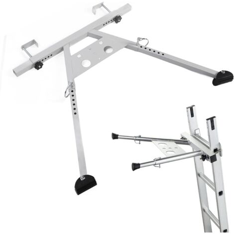 Stabilizzatore per scale, capacità di carico regolabile 380 libbre, scala da tetto con base in gomma antiscivolo, stabilizzatore per scale per impieghi gravosi per grondaie