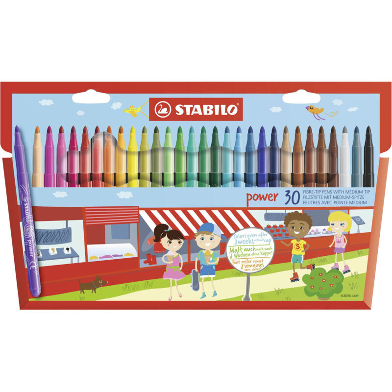 Rotuladores STABILO Power 30 colores