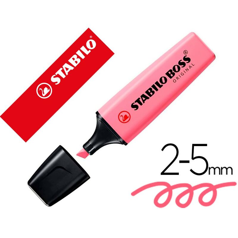 

Stabilo boss marcador fluorescente fucsia congelado -10u-