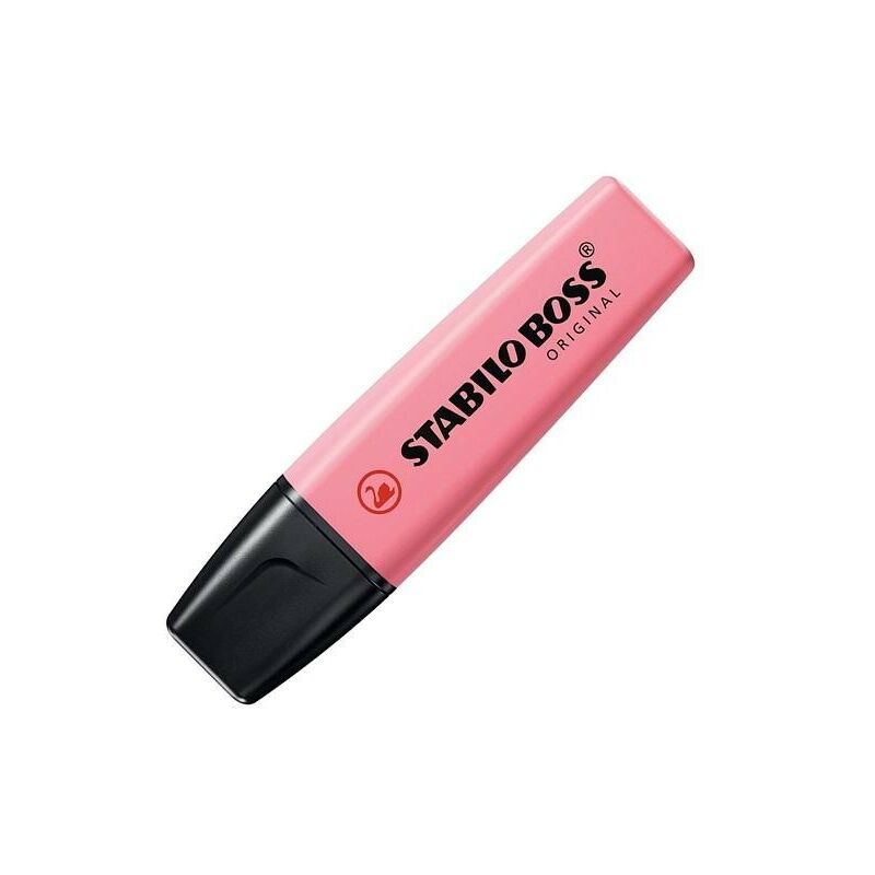 

Stabilo boss marcador fluorescente rosa cerezo en flor -10u-