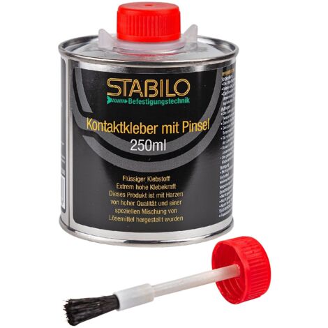 Stabilo Kontaktkleber mit Pinsel 250ml Kraftkleber Kleber mit extrem hoher Klebekraft
