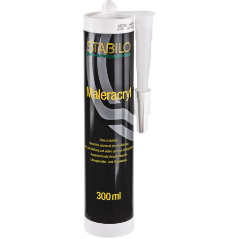 Stabilo Maleracryl Weiß 300ml – Acryl Dichtstoff für Innenbereiche