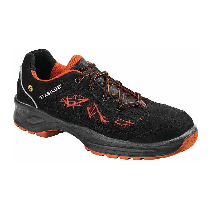 

Zapato de seguridad BASTI LOW ORANGE talla 43 naranja / negro S2 ESD EN20345
