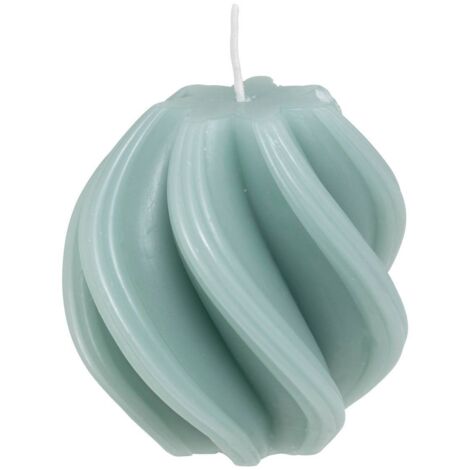 Stabkerze Twist wild romance weiß 187g - Grün