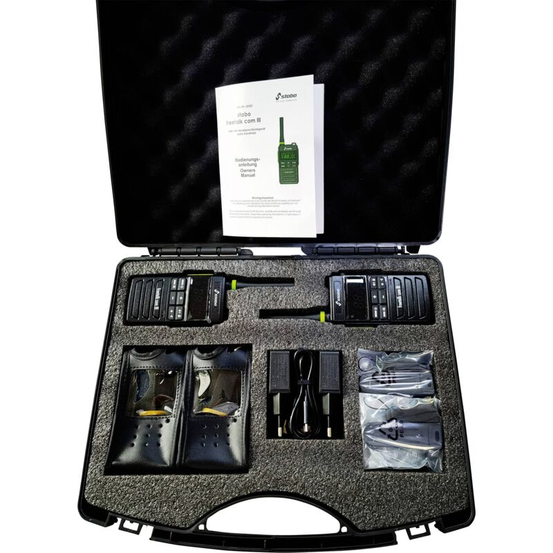 Stabo freetalk com III Funkkoffer 20263 Talkie-walkie PMR jeu de 2 Y682443