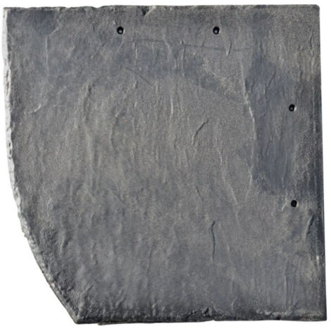 Stabuflex Schindel Bogenschnitt links anthrazit 25 x 25 cm Dach Wandverkleidung