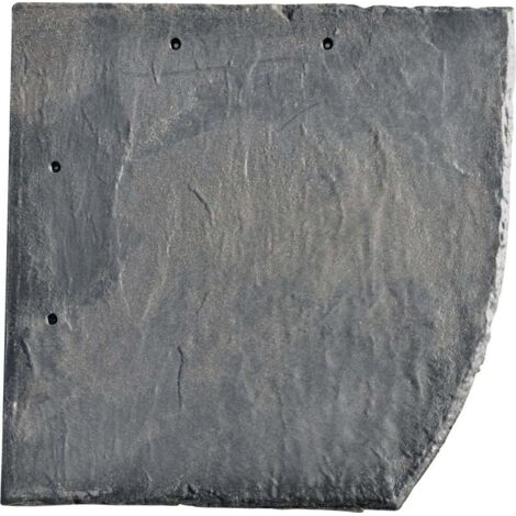 Stabuflex Schindel Bogenschnitt rechts anthrazit 25x25 cm Dach Wand Verkleidung