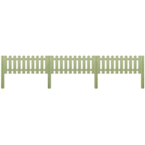 vidaXL 10x Legno di Pino Stecche Recinto Giardino 60 cm Recinzione Staccionata vidaXL 10x Legno di Pino Stecche Recinto Giardino 60 cm Recinzione Staccionata