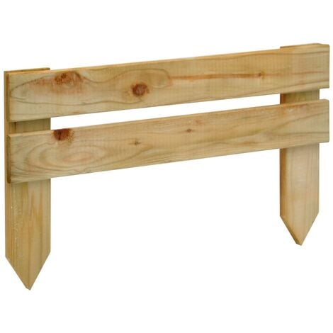 Steccato per esterno giardino recinto in legno decoro aiuola misura  100cmx140cm