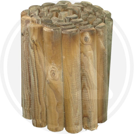 Staccionata rollborder cm 5x250x30h - in legno di pino impregnato in autoclave
