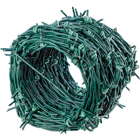 Stacheldraht grün 25m x 2,8mm Wildzaun Weidezaun