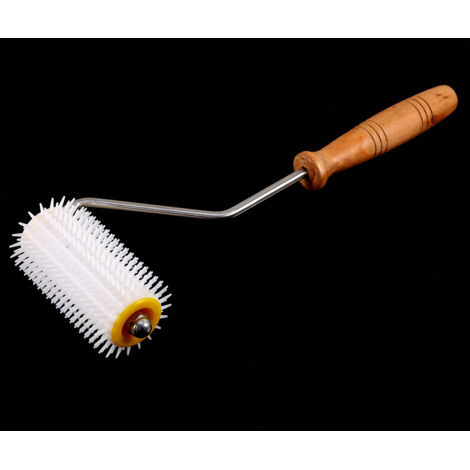 Stachelwalze aus Kunststoff zum Entdeckeln von Bienenwabenrahmen, Imkerwerkzeug zur Honigernte.