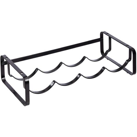 Stackable Wine Rack for Table, Black, ‎9.5D x 40W x 20H centimetres