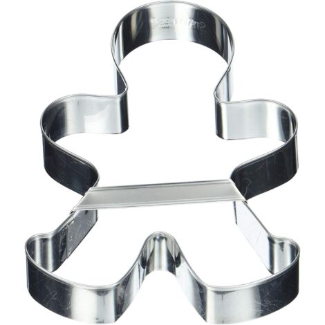 Städter 041332 - Forma per Tagliare la Pasta con omino Stilizzato, con Ponticello, in Acciaio Inox, 20,5 cm