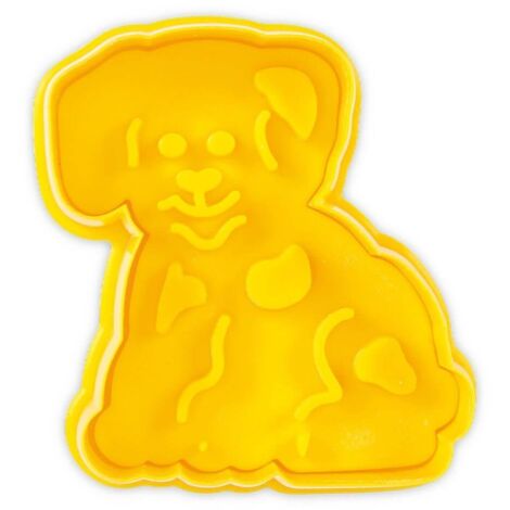 Städter Ausstecher Hund 7 cm Gelb