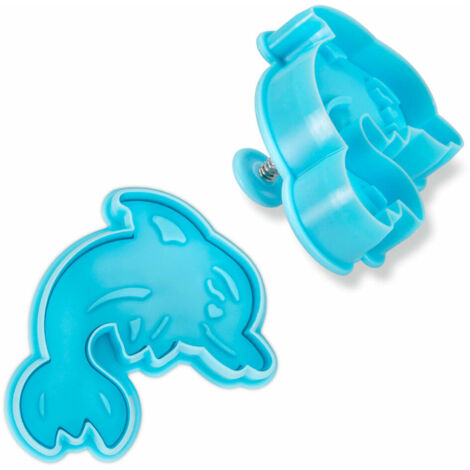 Städter Delfin  Ausstecher 6,5 cm Hellblau