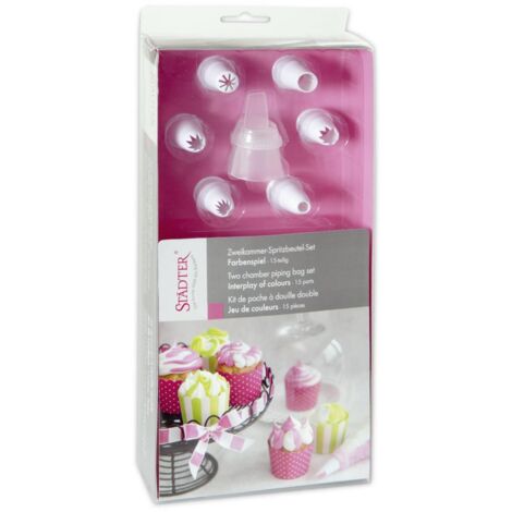 Städter Jeu de poches à douille jeu de couleurs 15 pcs.