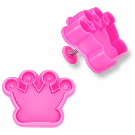 Städter Krone  Ausstecher 6 cm Pink