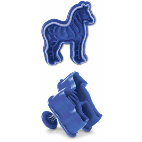 Städter Zebra Ausstecher 6 cm Blau
