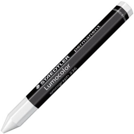 Staedtler Lumocolor 236 omnigraph permanent 236-0 Pastello Bianco