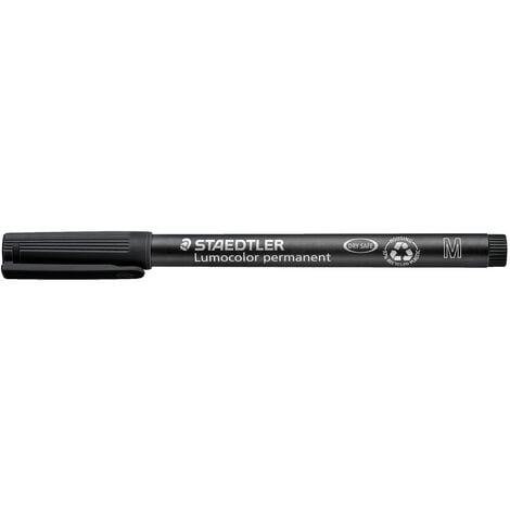 Staedtler Lumocolor permanent M DRY SAFE 317-9 Permanentmarker Schwarz wasserfest: Ja