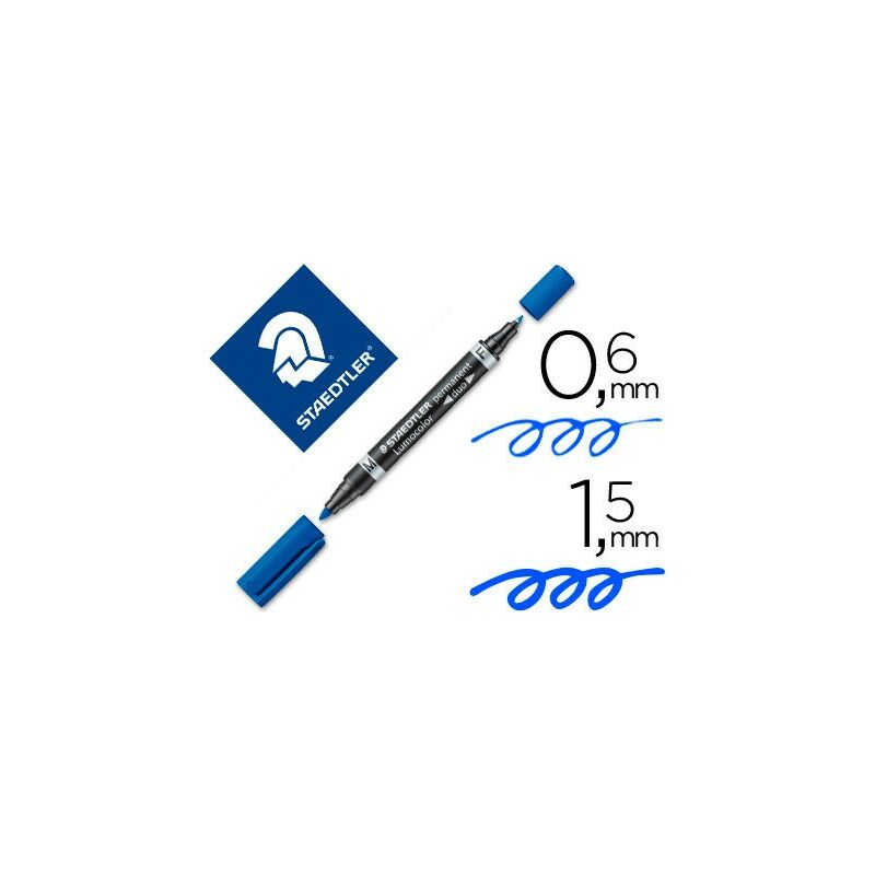 

Staedtler marcador permanente lumocolor 348-3 azul -10u-