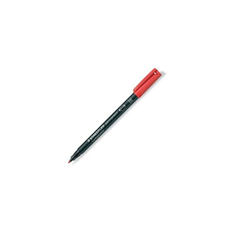 

Staedtler rotulador permanente lumocolor 317-2 m rojo -10u-