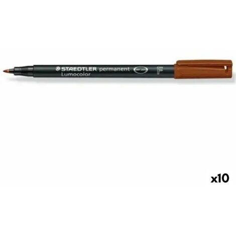 STAEDTLER ROTULADOR PERMANENTE LUMOCOLOR 318 F MARRÓN