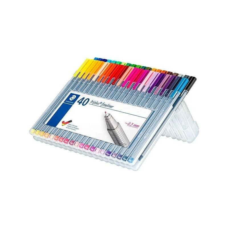 

Staedtler rotulador triplus fineliner 334 surtidos -estuche 40u-