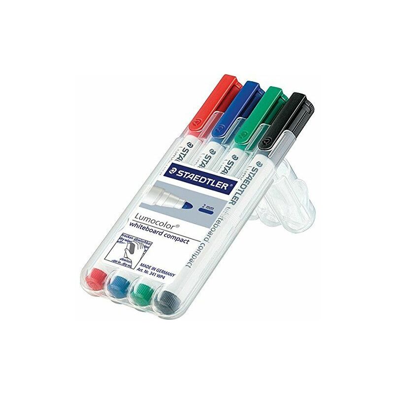 

STAEDTLER Lumocolor 341 - Estuche con 4 marcadores, colores surtidos