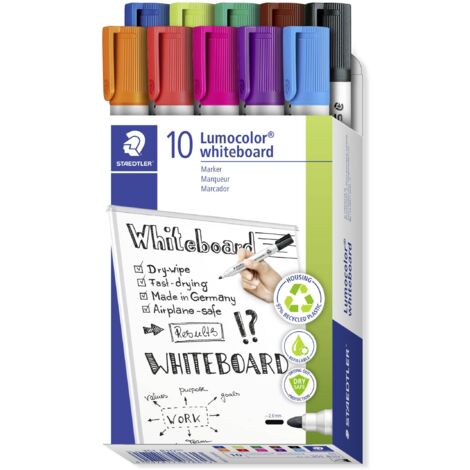 STAEDTLER Whiteboardmarker Lumocolor 351 B10 sort. 10 St./Pack
