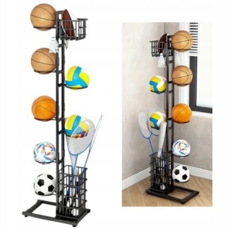 Ständer für 7 Bälle Aufbewahrung mehrstufig Korb Organizer Art Sport