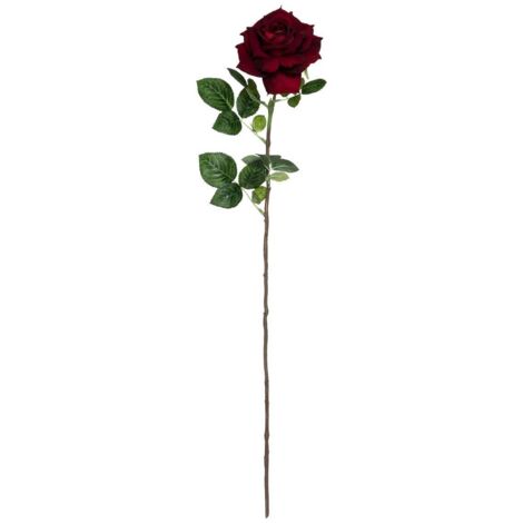 Stängel künstliche Rose - H83 cm