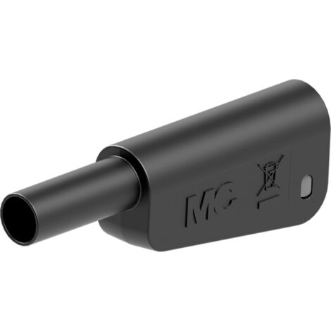 STÄUBLI Einzelstecker, 66.2022-21, 4 mm , schwarz, 1000 V, CAT II, 32 A / 600 V, CAT III, 32 A
