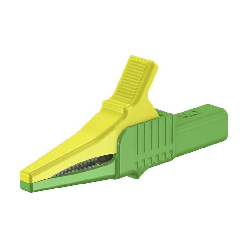 Stäubli - XKK-1001 Pince crocodile de sécurité cat ii vert, jaune Q366142