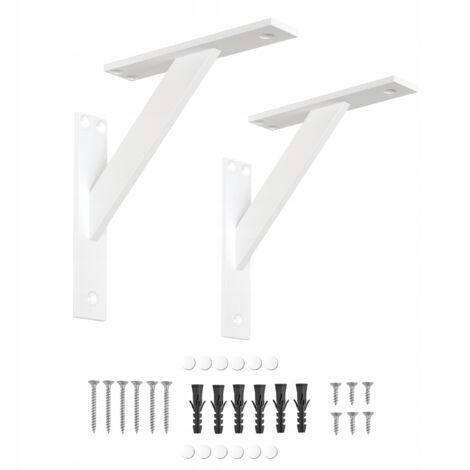 Staffa a 3 pezzi 180 mm Bianco