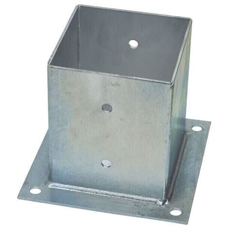 Staffa a bicchiere x fissaggio su cemento portapilastro a bicchiere 121 x 121 mm
