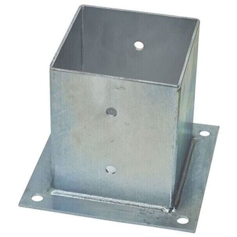 Staffa a bicchiere x fissaggio su cemento portapilastro a bicchiere 161 x 161 mm