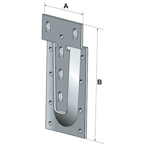 SIMPSON STRONG TIE Staffa a coda di rondine SIMPSON in acciaio - A65xB130xC12 - spessore 3 mm - ETSN130