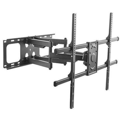 staffa a muro per monitor tv 60-100" fino a 75 kg estensione fino a 635 mm con movimento orizzontale e verticale